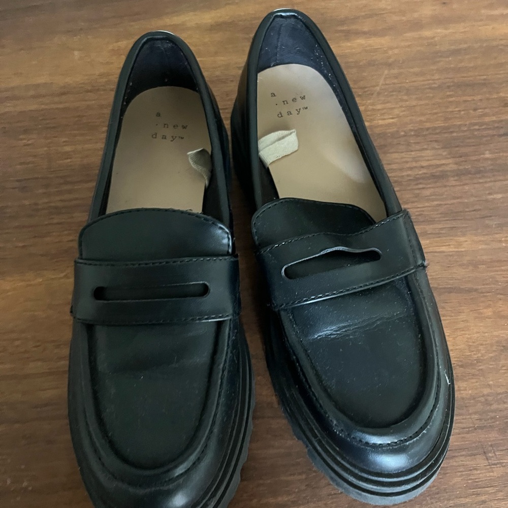 A New Day Classic Black Loafers